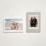 "Vintage Snapshot" - Holiday Cards in Noir by Jackie Crawford - Photo Orientation Options