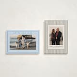 "Preppy Seaside" - Holiday Cards in Ocean by Stacey Meacham - Photo Orientation Options