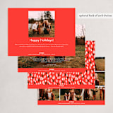 "Celebrations" - Holiday Cards in Cherry by Yaling Hou Suzuki - Back of Card Options
