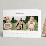 "modern minimalist" - Holiday Cards in Crisp Snow by Kate Ross - Folded Card