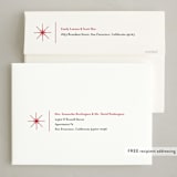 "modern minimalist" - Holiday Cards in Crisp Snow by Kate Ross - FREE Recipient Addressing