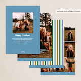 "Mod Letters" - Holiday Cards in Forest by Morgan Kendall - Back of Card Options