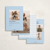 "Sideways" - Holiday Cards in Bluebell by AK Graphics - Back of Card Options