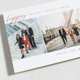 "happy year" - Holiday Cards in Holly Berry by Kasia Labocki - Detail