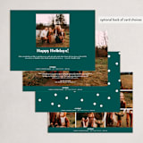 "happiest new year wishes" - Holiday Cards in Wreath by Leah Ragain - Back of Card Options