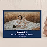 "Rating 2020" - Holiday Cards in Midnight by Hudson meet Rose - Front