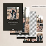 "Swanky" - Holiday Cards in Coal by Snow and Ivy - Back of Card Options
