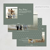 "Winter Greetings" - Holiday Cards in Snow by Ashley Iwafuchi - Back of Card Options
