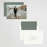 "Winter Greetings" - Holiday Cards in Snow by Ashley Iwafuchi - Assembled