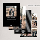 "New Year Fresh Start" - Holiday Cards in Onyx by Hooray Creative - Back of Card Options