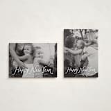 "Handwritten happy" - Holiday Cards in Penguin by Lea Delaveris - Photo Orientation Options