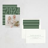 "Modern Year" - Holiday Cards in Emerald by Sarah Cohn - Assembled