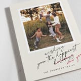 "All Good Wishes" - Holiday Cards in Holly Berry by Louise Kay - Detail