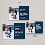 "Resolution" - Holiday Cards in Navy by Erica Krystek - Formats Available
