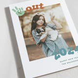 "peace out" - Holiday Cards in Mint by Megan Davis - Detail