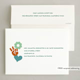 "peace out" - Holiday Cards in Mint by Megan Davis - FREE Recipient Addressing