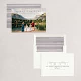 "Modern Serif" - Holiday Cards in Coal by Abi de Leon - Assembled