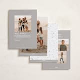 "Lively Note" - Holiday Cards in Snow by Kate Ahn - Back of Card Options