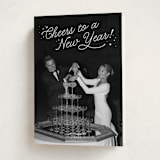 "Lively Note" - Holiday Cards in Snow by Kate Ahn - Folded Card