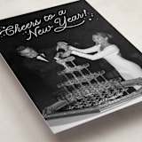 "Lively Note" - Holiday Cards in Snow by Kate Ahn - Detail