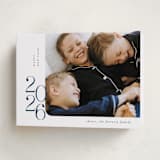 "Minimalist New Year" - Holiday Cards in Navy by Ana de Sousa - Folded Card