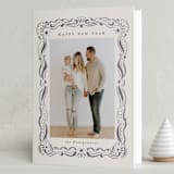 "Swirled" - Holiday Cards in Ink by Petra Kern - Folded Card
