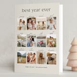"Best Year" - Holiday Cards in Crêpe by Olivia Williams - Folded Card