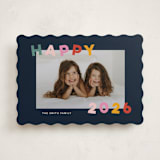 "Dancing Happy" - Holiday Cards in Starlight by Sarah Hawkins Designs - Front