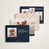 "Dancing Happy" - Holiday Cards in Starlight by Sarah Hawkins Designs - Back of Card Options