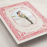 "cheerful frame" - Holiday Cards in Peppermint by Lucrecia Caporale - Detail