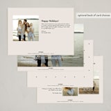 "New view" - Holiday Cards in Vanilla by Lea Delaveris - Back of Card Options