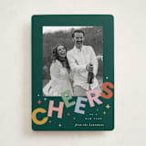 "Dazzle" - Holiday Cards in Evergreen by Everett Paper Goods - Front
