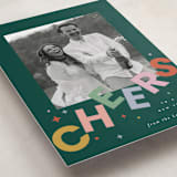 "Dazzle" - Holiday Cards in Evergreen by Everett Paper Goods - Detail