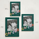 "Dazzle" - Holiday Cards in Evergreen by Everett Paper Goods - Formats Available