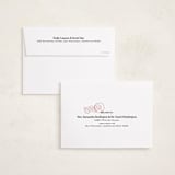 "New Here" - Holiday Cards in Cranberry by Shari Margolin - FREE Recipient Addressing