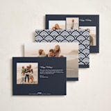 "Abundant" - Holiday Cards in Midnight by Corinne Malesic - Back of Card Options