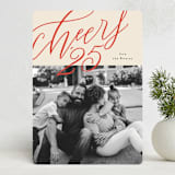 "cheers from us" - Holiday Cards in Sangria by letterfix - Front