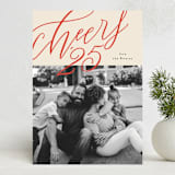 "cheers from us" - Holiday Cards in Sangria by letterfix - Front