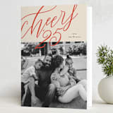 "cheers from us" - Holiday Cards in Sangria by letterfix - Folded Card