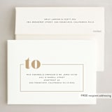 "twenty-twenty-one" - Holiday Cards in Brushed Brass by Erin Deegan - FREE Recipient Addressing