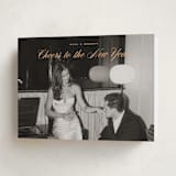 "Classy Cheer" - Holiday Cards in Apricot by Ekko Studio - Folded Card