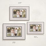 "Striped Border" - Holiday Cards in Linen by Kelly Schmidt - Formats Available