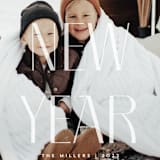 "Big Year" - Holiday Cards in Snow by Anna Elder - Detail