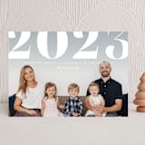 "Bold Type" - Holiday Cards in Frost by Erica Krystek - Front