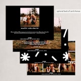 "Bold Type" - Holiday Cards in Frost by Erica Krystek - Back of Card Options