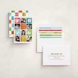 "Cheerful Checkerboard" - Holiday Cards in Sprinkle by Robert and Stella - Assembled
