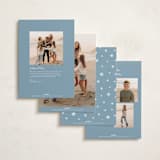 "Year in Review" - Holiday Cards in Glacier by Hooray Creative - Back of Card Options