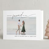 "Looking Forward" - Holiday Cards in Coal by Jackie Crawford - Folded Card