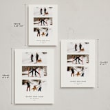 "Simply Collaged" - Holiday Cards in Mist by Stephanie Heinrich Godbout - Formats Available