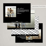 "Cheerfilled" - Holiday Cards in Noir by AK Graphics - Back of Card Options